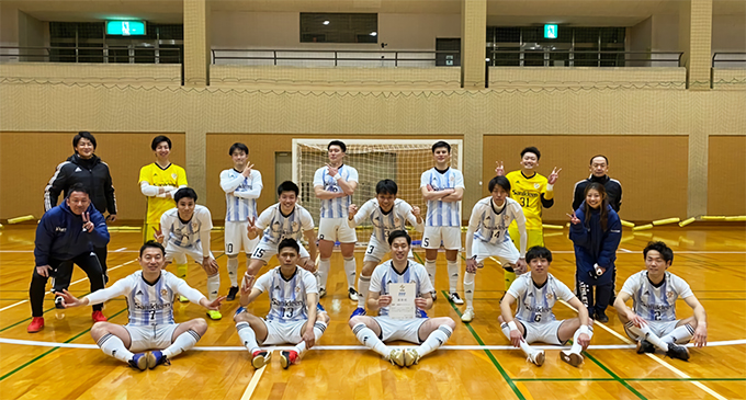 サニクリーン九州 福岡フットサル部 ２年連続で福岡県1部リーグ優勝 のお知らせ 清掃用品 掃除用品ならサニクリーン