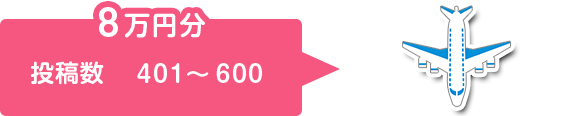 8万円分 投稿数401〜600