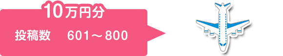 10万円分 投稿数601〜800