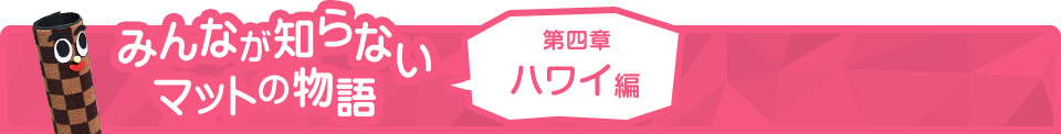 みんなが知らないマットの物語 第四章 ハワイ編