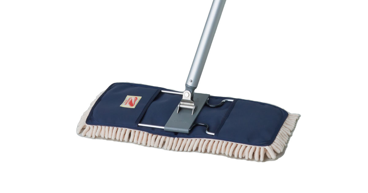 ホコリの保持能力や吸水性・乾燥性に優れている］マイクロファイバーモップ