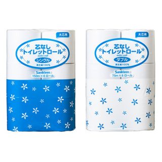 芯なしトイレットロール