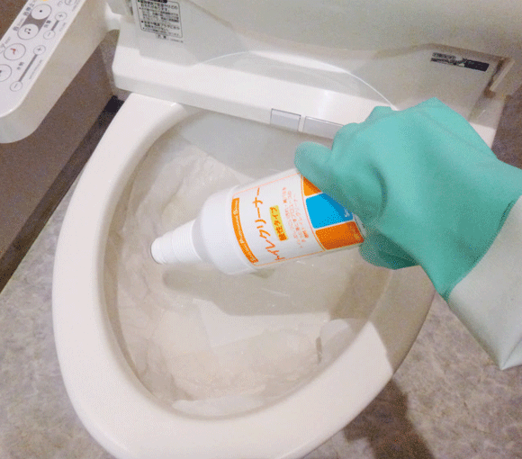 トイレの便器に