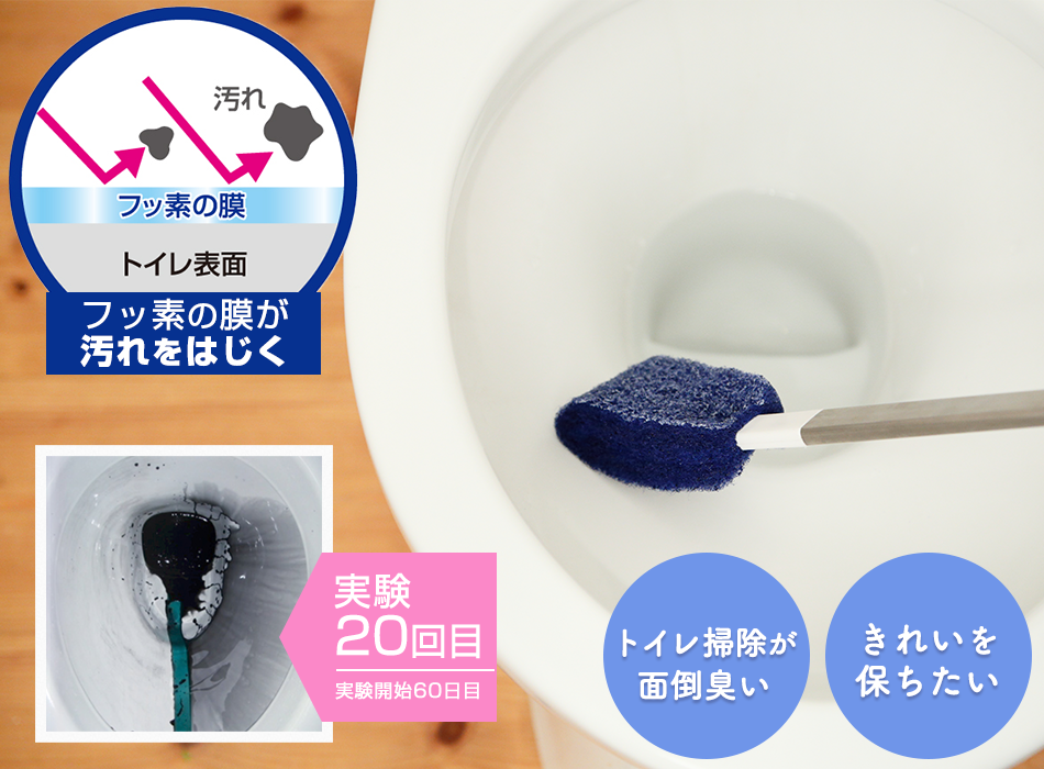 フッ素トイレブラシ