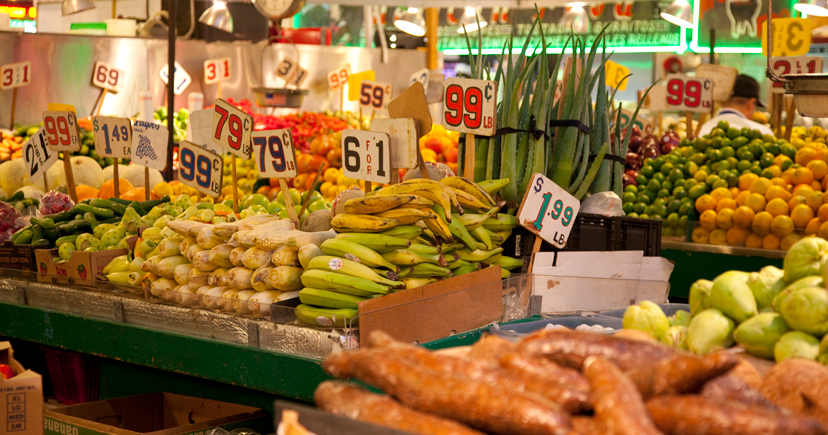 海外のスーパー（野菜売り場）