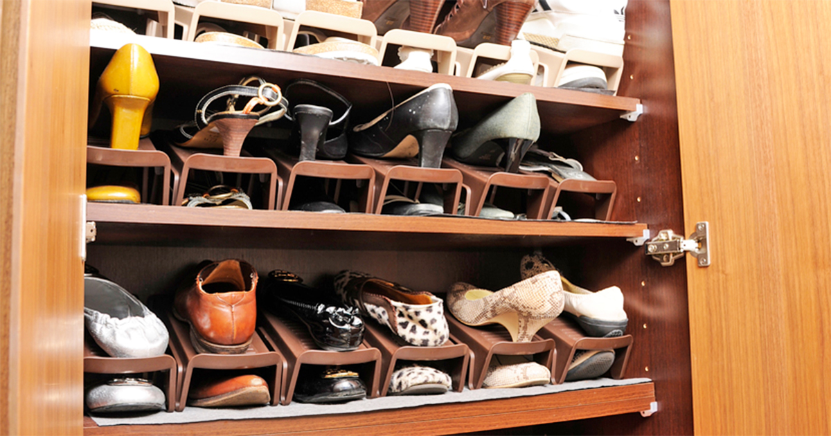 靴の置き方だけで靴箱の収納スペースを劇的に増やす