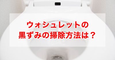 ウォシュレット掃除「ノズルなどの黒ずみ・黄ばみ汚れを落とす」方法