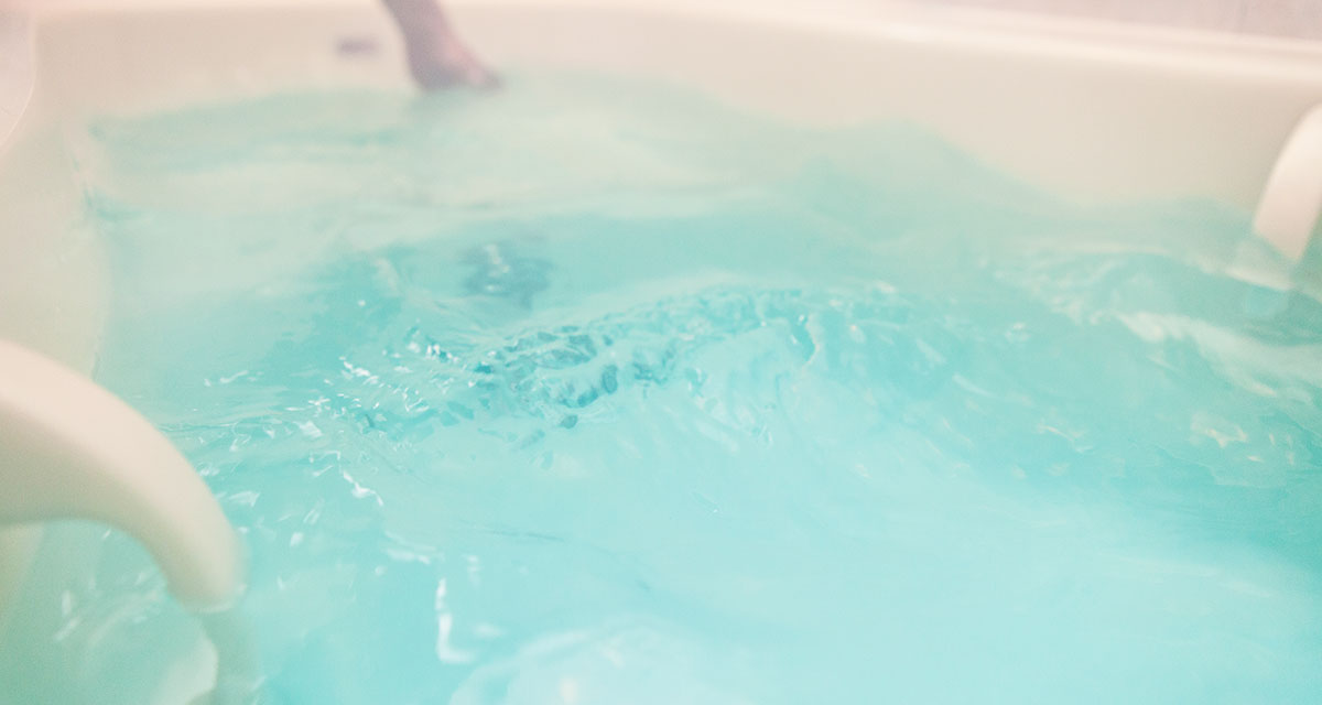 お風呂のお湯の写真
